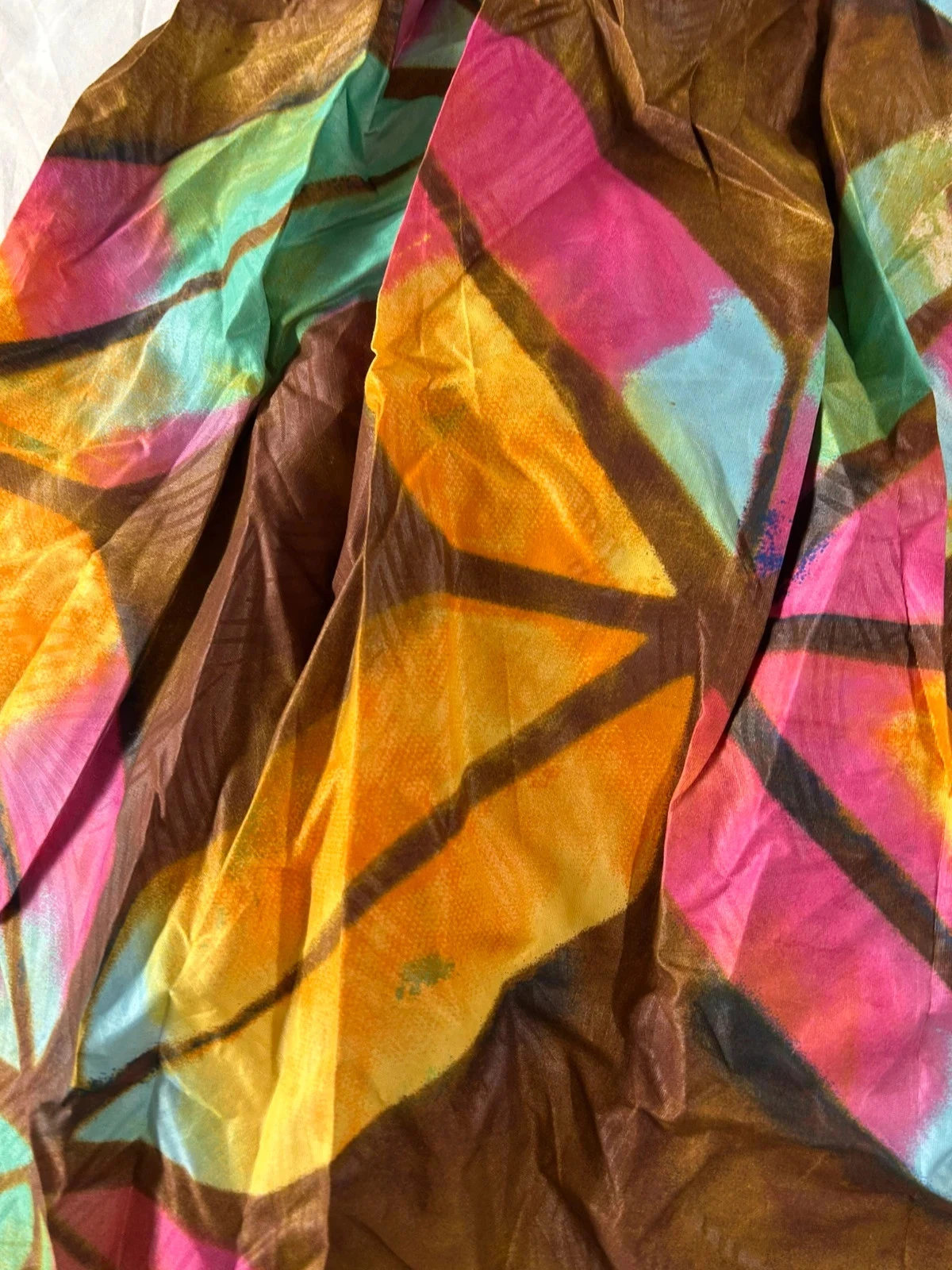 Handmade multicolored vintage patterned dress – photo 5